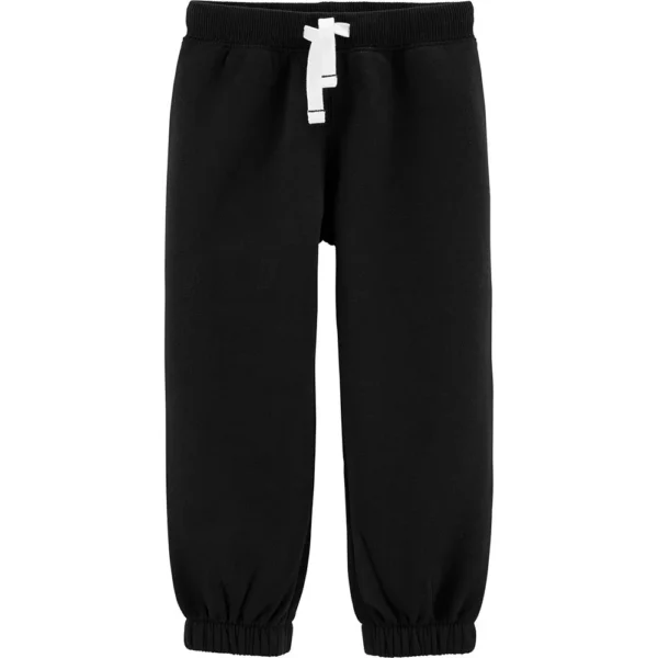 Pantalón deportivo negro con cordón ajustable Carter's