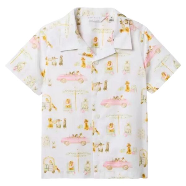 Camisa de Manga Corta con Estampado Divertido