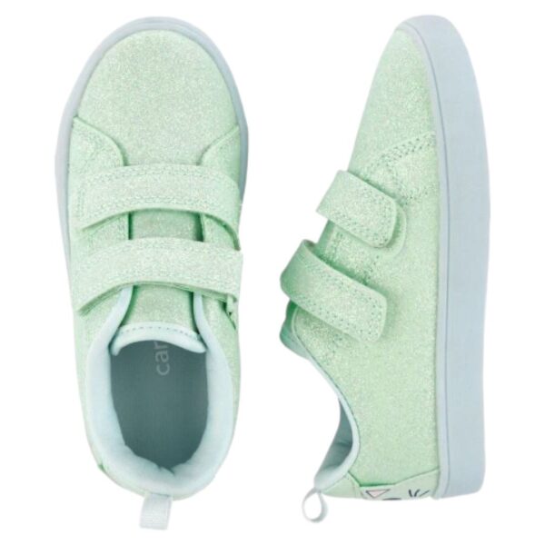 Tenis verdes con brillo y cierre de velcro Carter’s