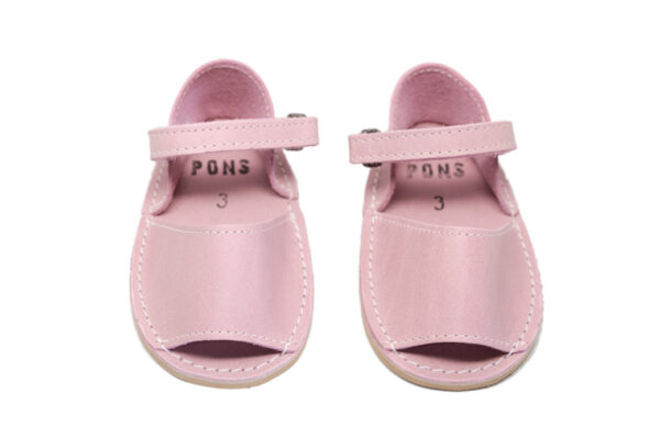 Sandalias rosa con cierre de velcro PONS