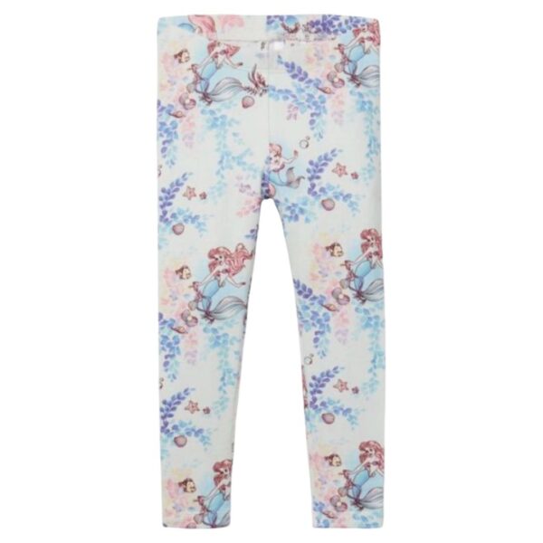 Leggings Blancos con Estampado de Sirenas